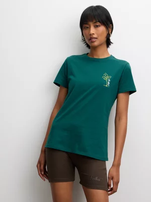 Redbat Women's  Core 'Redbat Inn' Pine Green T-Shirt 