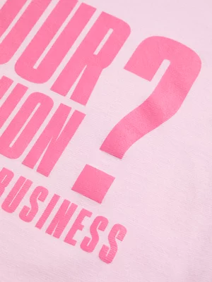 The FIX Women's Pink Your Opinion Graphic Top