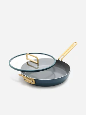 Greenpan Stanley Tucci Frypan with Lid 30cm Venetian Teal