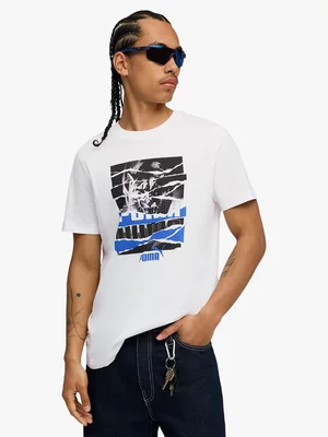 Puma Mens Photoprint Graphic White Tee