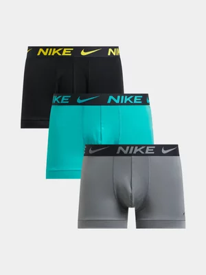 Nike Men's Dri-Fit 3 Pack Everyday Multicolour Trunks