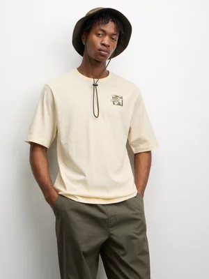The North Face Men's Connect Graphic White Dune Relaxed T-Shirt