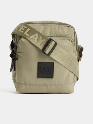 Relay Jeans Men's Nylon Sage Messenger Bag