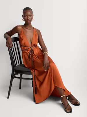 Women's BeachCult Orange Terracotta Ibiza Dress