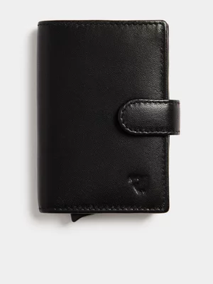 Relay Jean Men's Leather Black Multi Card Slot Holder