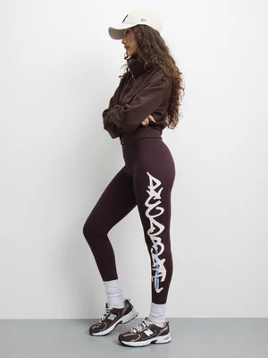 REdbat Women's Graffiti Logo Brown Legging