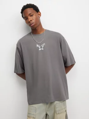 The FIX Men's Grey Graphic Top 