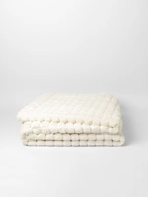 Soft Grid Faux Fur Blanket 150x180cm