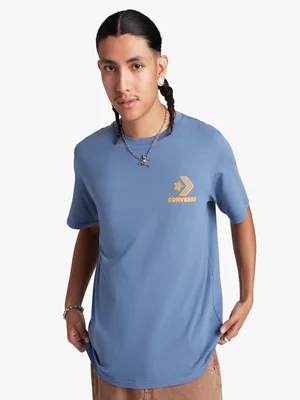 Converse Men's Nature Center Graphic Blue T-Shirt