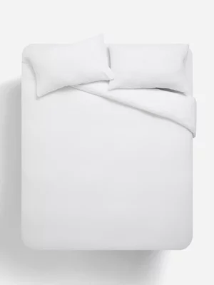 Jet Home White Crinkle Duvet Cover Double