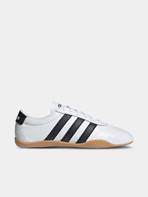 adidas Womens Grand Court White/Black Low Sneakers 
