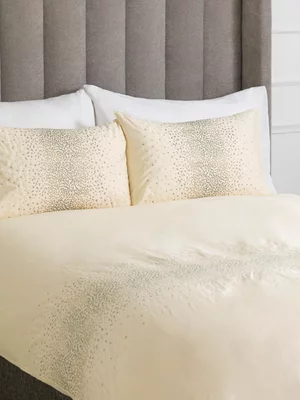 Sheraton Bisou Embroidered Duvet Cover Set 300 Thead Count Ivory