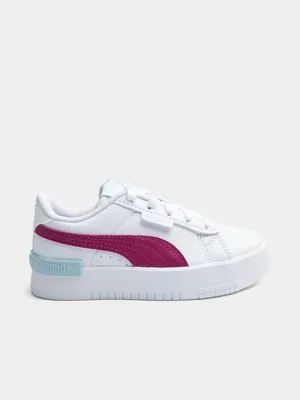 Kids Puma Jada White/Purple Sneakers