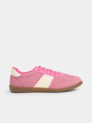 Jet Women's Pink Slimsole Fashion Laceup Sneaker