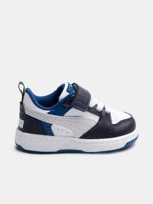 Toddler's Puma Rebound V6 Mid AC+ White Sneaker