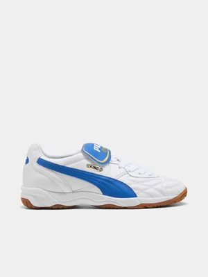 Puma Men's King Indoor White/Blue Sneaker
