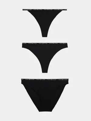 Women's Tommy Hilfiger Black 3 Pack Multi Shape Bottoms