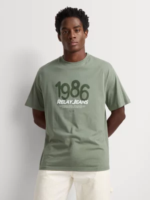 Relay Jeans Men's Relaxed Fit Sage Graphic T-Shirt