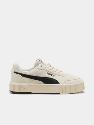 Women's Puma Carina Mia SD Cream/Black Sneaker