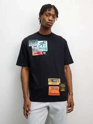 The FIX Men's Black Ticket Graphic Top