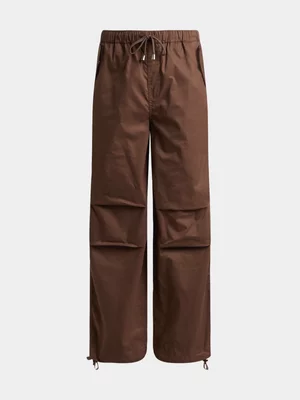 Boys Woven Soft Cargo Jogger Pull Up Pants