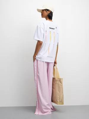 Redbat Women's Relaxed 'blunt' White T-shirt