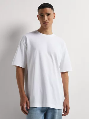 Markham Men's Crewneck  Premium Cotton White T-Shirt