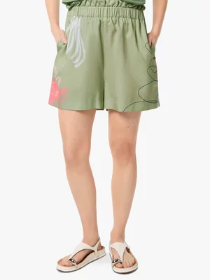 Women's Scotch&Soda Multi High Rise Placed Print Shorts