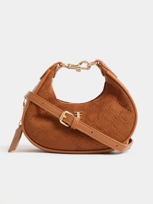 FF Mini Suedette Hobo Bag