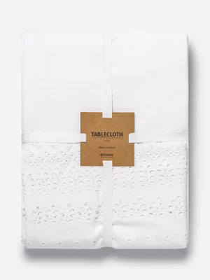  Gianna Anglaise Tablecloth White 180x230