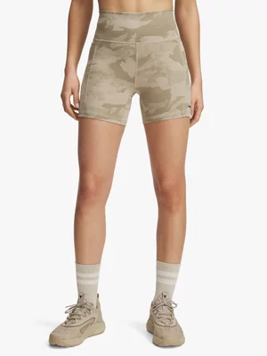 Under Armour Womens Project Rock Middy Khaki Shorts