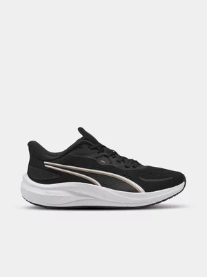Puma Womens Skyrocket Lite Black/Gold Running Shoes 