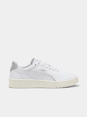 Women's Puma Court Lally White/Silver Sneaker