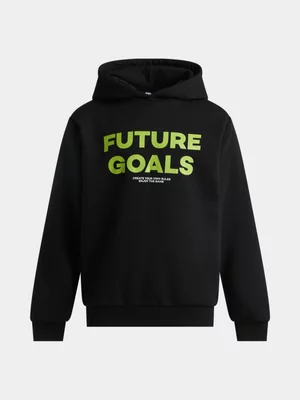 TS KB Boys Future Goals Graphic Black Hoodie