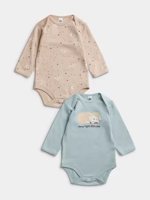 Jet Baby Harbour Gray/Stone 2 Pack Bodyvest