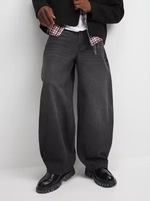 The FIX Men's Charcoal Barrel Jeans