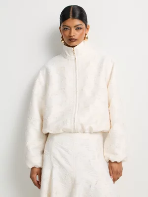 Luella Co-Ord Textured Bomber Jacket