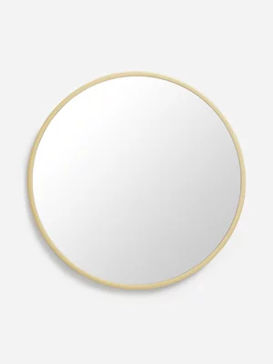 Jet Home Gold Large Round Decor Mirror