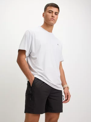 TS Mens Warp Knit Black Cargo Shorts