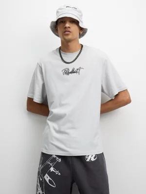 Redbat Men's Grey Script T-Shirt