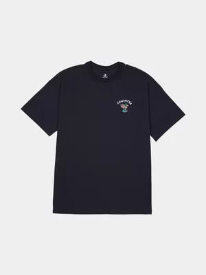 Converse Men's Swimming Pool Loose-Fit Black T-shirt