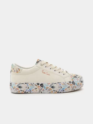 Women's Pierre Cardin Beige Paisley 5 Sneakers