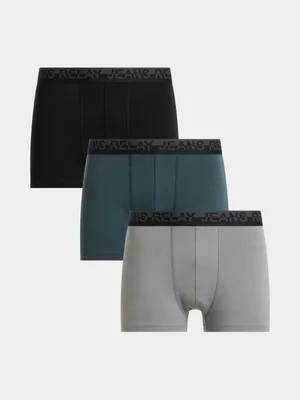 Relay Jeans Men's 3 Pack Plain Underwear