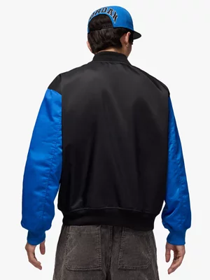 Jordan Men's Brooklyn University Varsity Black Jacket