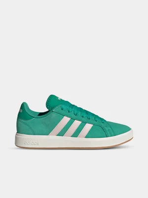Women's adidas Grand Court Base 00s Green/Mauve Sneaker