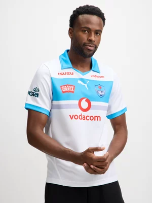 Puma Mens Bulls Away 2025 White Stadium Jersey