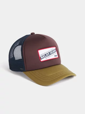 Relay Jeans Men's Neoprene Trucker Multicolour Cap