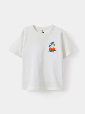 Cotton On Kids Girl White Poppy Oversize Graphic Print T-shirt