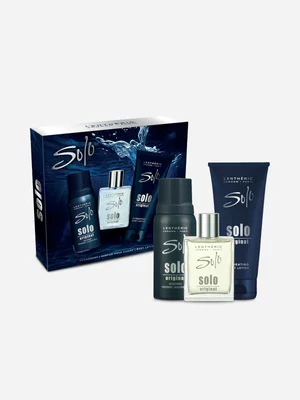 Lentheric Solo Original Parfum Pour Homme, Deodorant Spray and Body Lotion Gift Set