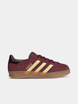 adidas Originals Junior Gazelle Indoor Maroon/Yellow Sneaker